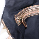 BVLGARI Hand Bag Leather 2way Gold Auth ka881-21