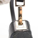 GUCCI GG Canvas Shoulder Bag Black Gold 001 4231 Auth ka883-14