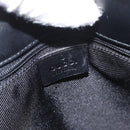GUCCI GG Canvas Shoulder Bag Black Gold 001 4231 Auth ka883-15