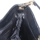 GUCCI GG Canvas Shoulder Bag Black Gold 001 4231 Auth ka883-17