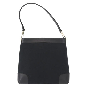 GUCCI GG Canvas Shoulder Bag Black Gold 001 4231 Auth ka883 - 0