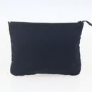 LOEWE Mesh Hand Bag Nylon Leather Blue Auth ka884-20