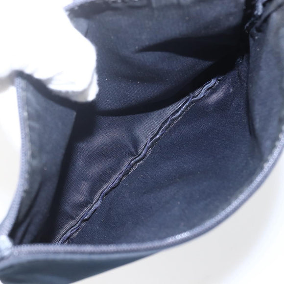 LOEWE Mesh Hand Bag Nylon Leather Blue Auth ka884