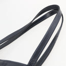 LOEWE Mesh Hand Bag Nylon Leather Blue Auth ka884-8