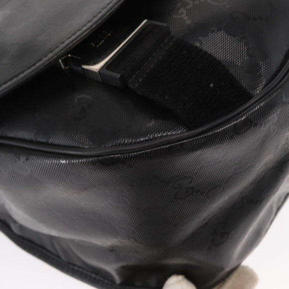 GUCCI GG Implementation Web Sherry Line Bag Black Silver 269376 Auth ka886