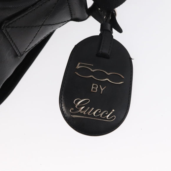 GUCCI GG Implementation Web Sherry Line Tas Zwart Zilver 269376 Auth ka886