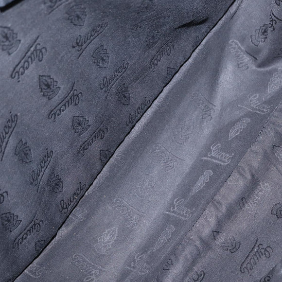 GUCCI GG Implementation Web Sherry Line Bag Black Silver 269376 Auth ka886