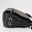 GUCCI GG Implementation Web Sherry Line Bag Black Silver 269376 Auth ka886-3
