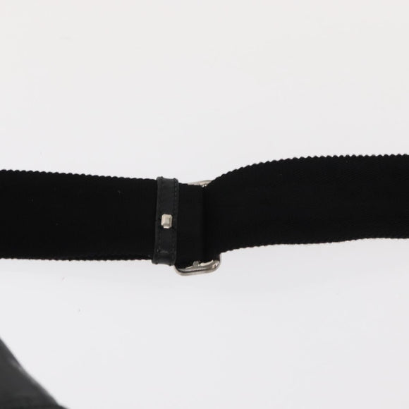 GUCCI GG Implementation Web Sherry Line Bag Black Silver 269376 Auth ka886