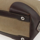 PRADA Tote Bag Canvas Beige Silver Auth ka887-15