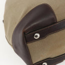 PRADA Tote Bag Canvas Beige Silver Auth ka887-16