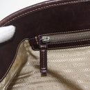 PRADA Tote Bag Canvas Beige Silver Auth ka887-19