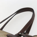 PRADA Tote Bag Canvas Beige Silver Auth ka887-8