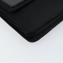 GIVENCHY Chain Shoulder Bag Satin Black Gold Auth ka890-11