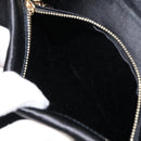GIVENCHY Chain Shoulder Bag Satin Black Gold Auth ka890-22