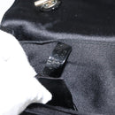 GIVENCHY Chain Shoulder Bag Satin Black Gold Auth ka890-24
