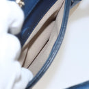 PRADA Hand Bag Canvas 2way Beige Blue Auth ka891-25