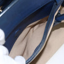 PRADA Hand Bag Canvas 2way Beige Blue Auth ka891-26