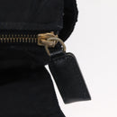 PRADA Chain Shoulder Bag Nylon Navy Gold Auth ka893-10