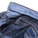 PRADA Chain Shoulder Bag Nylon Navy Gold Auth ka893-22