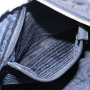 PRADA Chain Shoulder Bag Nylon Navy Gold Auth ka893-23