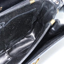 CELINE Horse Carriage Shoulder Bag Leather Black Gold Auth ka895-19