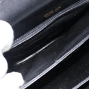 CELINE Horse Carriage Shoulder Bag Leather Black Gold Auth ka895-12