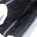 CELINE Horse Carriage Shoulder Bag Leather Black Gold Auth ka895-23