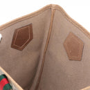 GUCCI GG Plus Supreme Web Sherry Line Tote Bag PVC Beige Gold Auth ka901-18