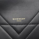 GIVENCHY Shoulder Bag Leather Black Gold Auth ka908V-17