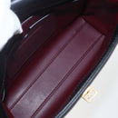 GIVENCHY Shoulder Bag Leather Black Gold Auth ka908V-10