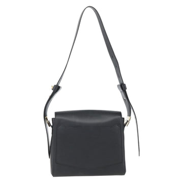 GIVENCHY Shoulder Bag Leather Black Gold Auth ka908V - 0