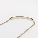 GUCCI Chain Shoulder Bag Leather Beige Gold 607720 Auth ka909-14