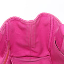 PRADA Canapa PM Hand Bag Canvas Pink Gold Auth ka913-17