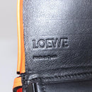 LOEWE Anagram Shoulder Bag Leather Orange Auth ka914M-20
