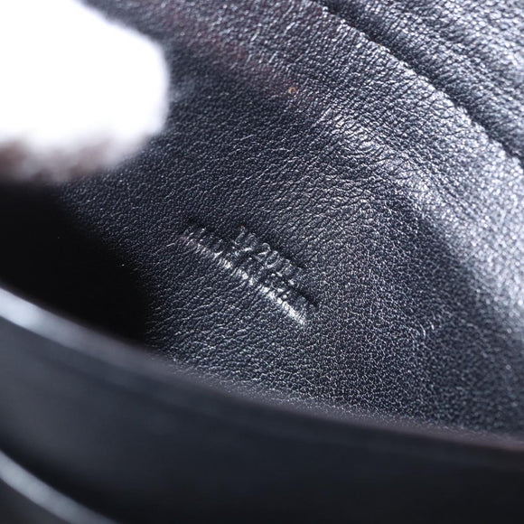 LOEWE Anagram Shoulder Bag Leather Orange Auth ka914M