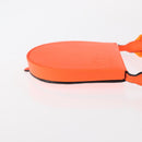 LOEWE Anagram Shoulder Bag Leather Orange Auth ka914M-4