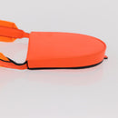 LOEWE Anagram Shoulder Bag Leather Orange Auth ka914M-5