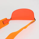 LOEWE Anagram Shoulder Bag Leather Orange Auth ka914M-7