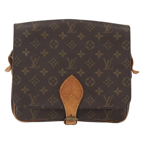 LOUIS VUITTON Monogram Cartouchiere GM Shoulder Bag M51252 LV Auth ka917