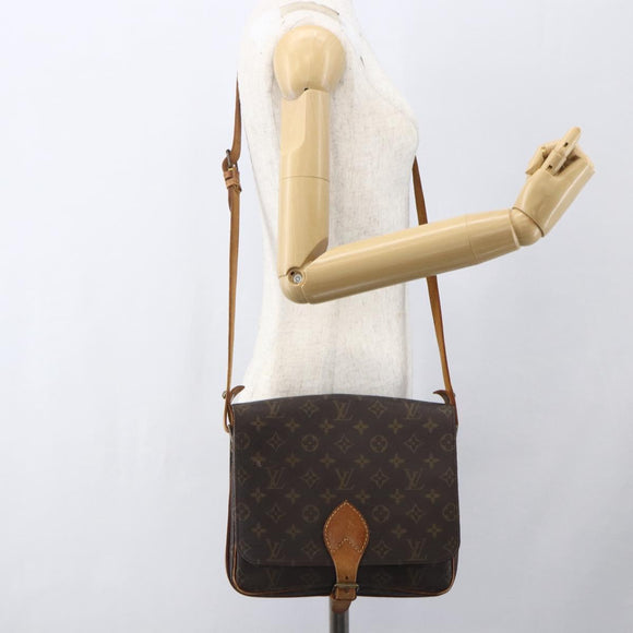 LOUIS VUITTON Monogram Cartouchiere GM Shoulder Bag M51252 LV Auth ka917