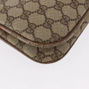 GUCCI GG Supreme Web Sherry Line Bag PVC Beige Gold 904 02 043 Auth ka921-9