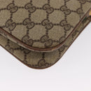 GUCCI GG Supreme Web Sherry Line Bag PVC Beige Gold 904 02 043 Auth ka921-16