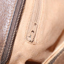 GUCCI GG Supreme Web Sherry Line Bag PVC Beige Gold 904 02 043 Auth ka921-24