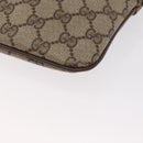 GUCCI GG Supreme Web Sherry Line Bag PVC Beige Gold 904 02 047 Auth ka922-14