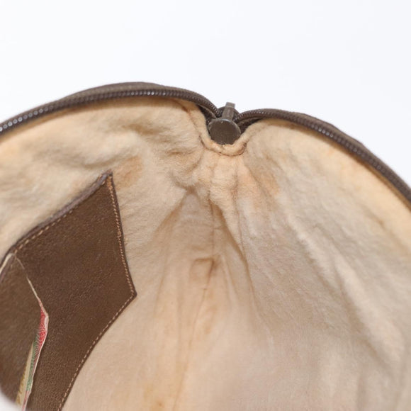 GUCCI GG Supreme Web Sherry Line Bag PVC Beige Gold 904 02 047 Auth ka922