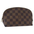 LOUIS VUITTON Damier Ebene Pochette Cosmetic PM Pouch N47516 LV Auth ka923-1
