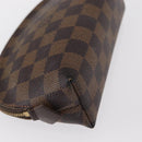 LOUIS VUITTON Damier Ebene Pochette Cosmetic PM Pouch N47516 LV Auth ka923-15