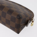 LOUIS VUITTON Damier Ebene Pochette Cosmetic PM Pouch N47516 LV Auth ka923-16