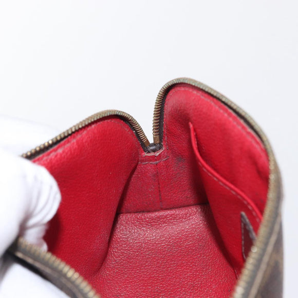 LOUIS VUITTON Damier Ebene Pochette Cosmetic PM Pouch N47516 LV Auth ka923